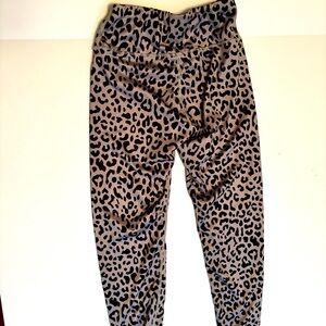 Leopard Print High Waist Leggings Size S 🐆 Y2K Gym Athleisure